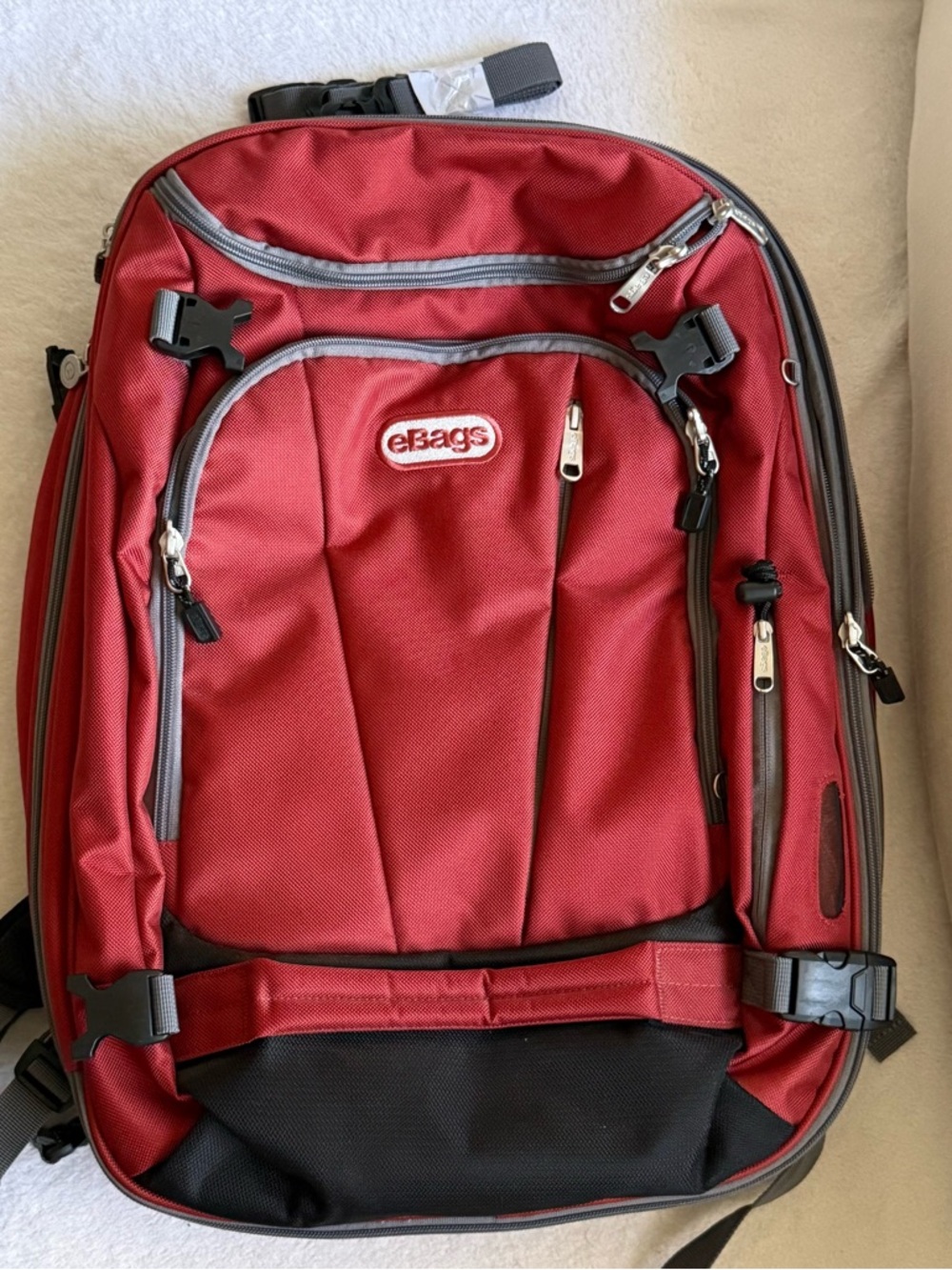 eBags Mother Lode  Convertible Backpack Travel Luggage Expandable New